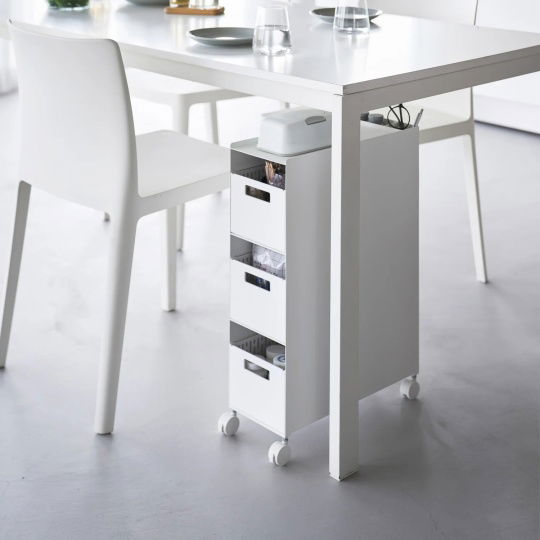 Yamazaki - Τροχήλατο Καλάθι Αποθηκέυσης 3 Επιπέδων Tower WH