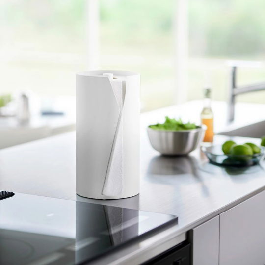 Yamazaki - Θήκη Για Χαρτί Κουζίνας Round Tower WH