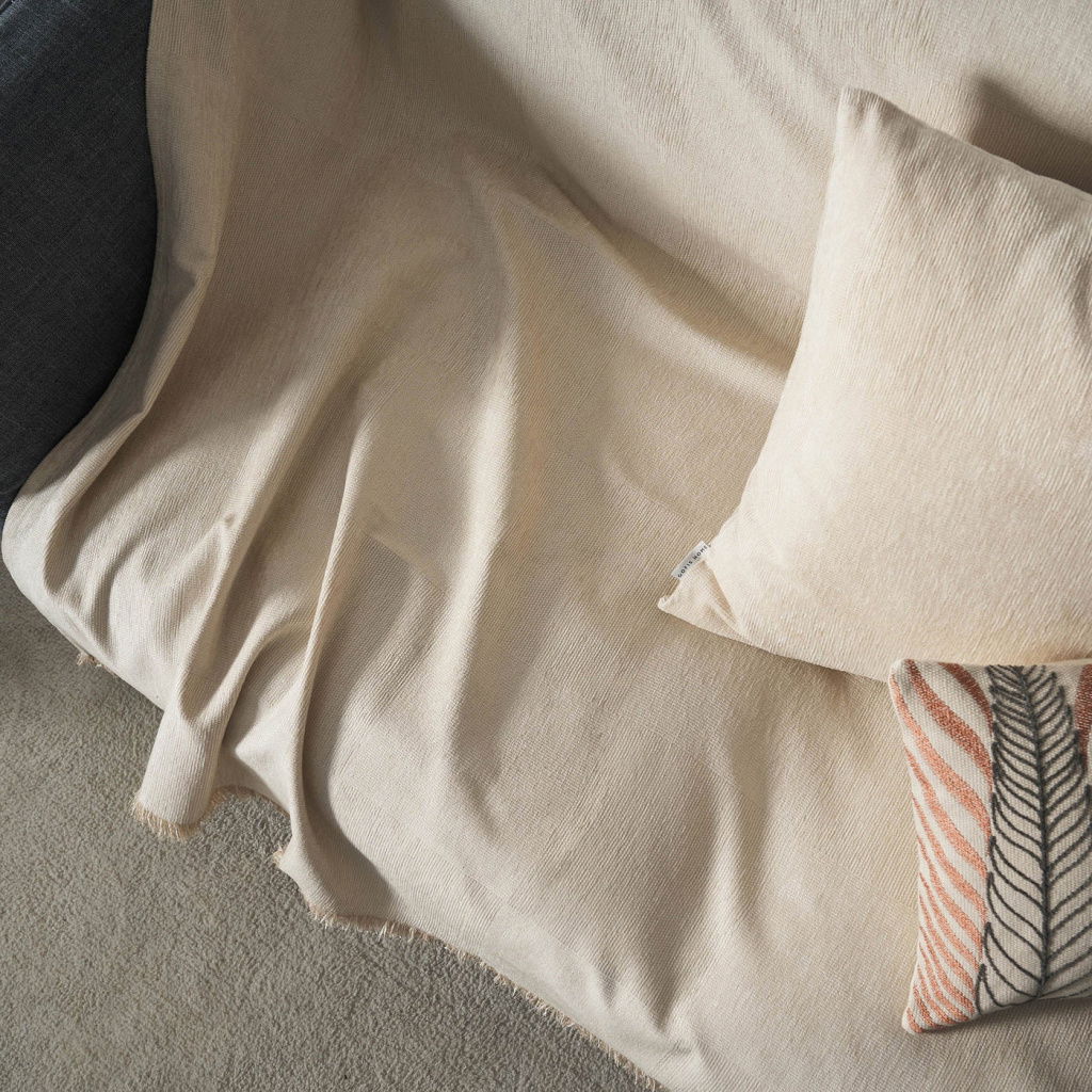 Ριχτάρι Zephyr Ecru 180x250cm Διθέσιου Καναπέ