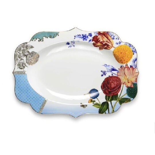 Πιατέλα Οβάλ Πορσελάνη Multicolor Royal 40×28.5cm