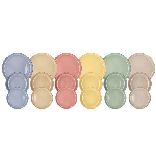 Set18 τμχ Φαγητού Multicolor Urban Collection Stoneware
