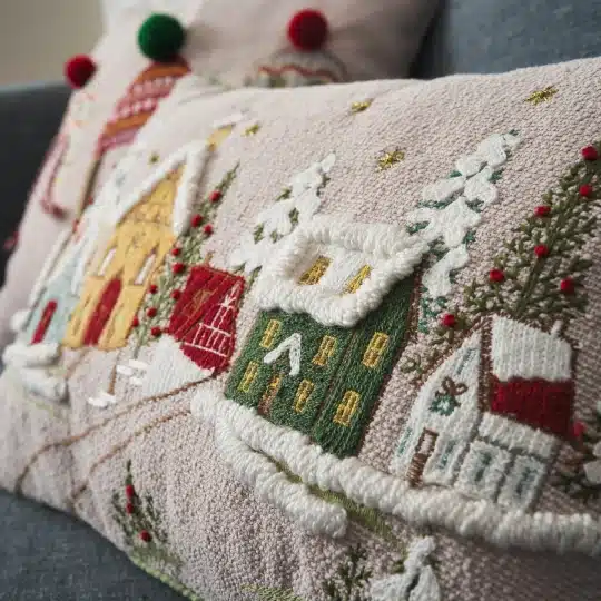 Μαξιλαροθήκη 30x45cm Xmas Village