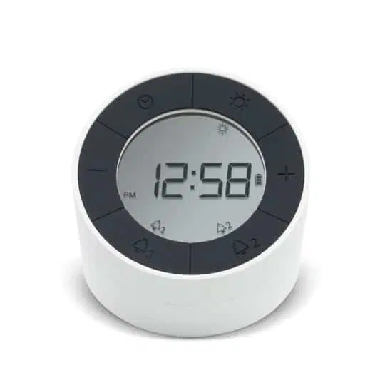 Acctim - Ψηφιακό Ρολόι/Ξυπνητήρι - Φωτάκι Νύχτας Jowie White