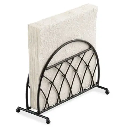 Χαρτοπετσετοθήκη Μεταλλική Lattice Μαύρη 14x6.5x10cm