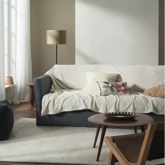 Ριχτάρι Cinnabar Ecru Τριθέσιου Καναπέ 180x300cm