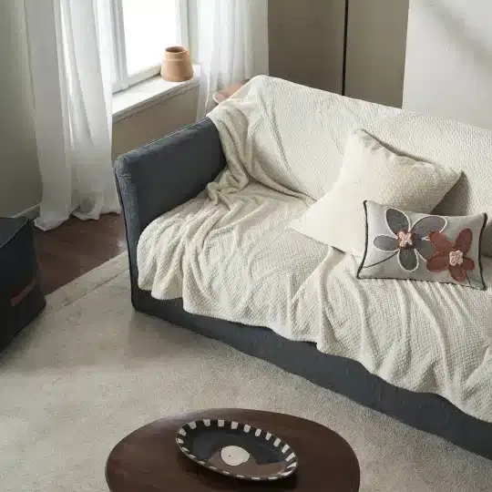 Ριχτάρι Cinnabar Ecru Διθέσιου Καναπέ 180x250cm