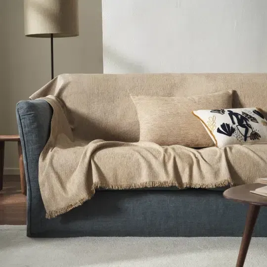 Ριχτάρι 180x310cm Τριθέσιου Καναπέ Zephyr Sesame Beige