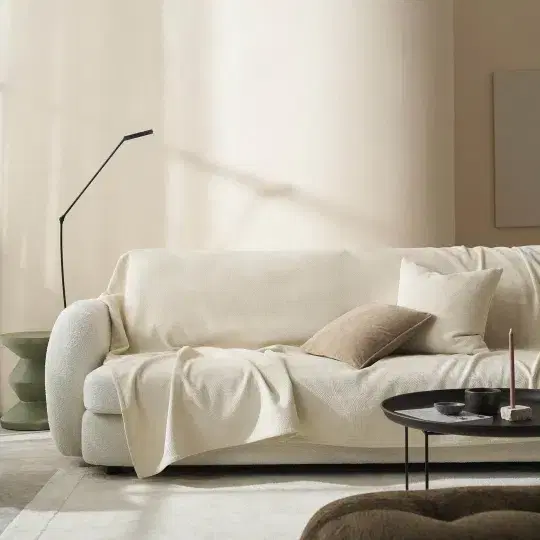 Ριχτάρι Nimbus Ecru Διθέσιου Καναπέ 180x250cm