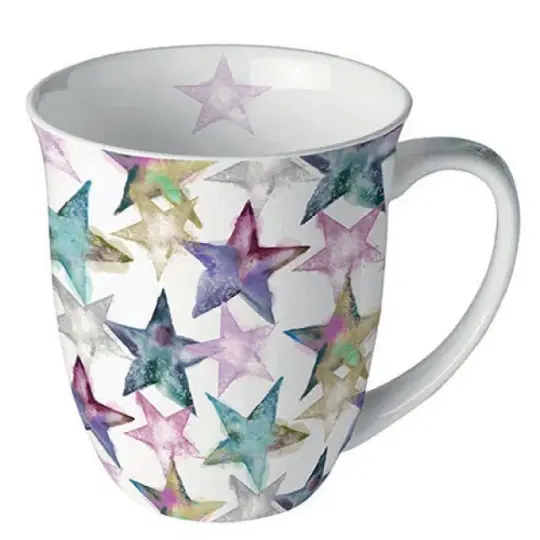 Mug Porcelain 0.4L Watercolour Stars
