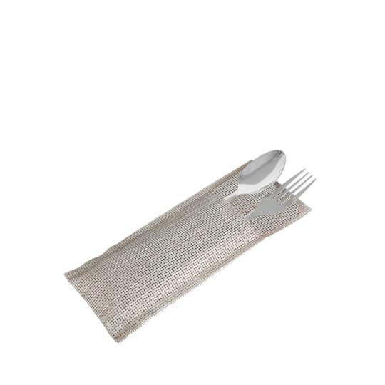 Θηκη Για Μαχαιροπιρουνα Pvc Μπεζ 9,5Χ24Εκ 6τμχ