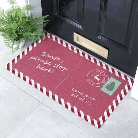 Artsy Mats - Χαλάκι Εισόδου Santa Stop Here 70x40cm