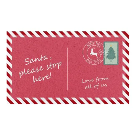 Artsy Mats - Χαλάκι Εισόδου Santa Stop Here 70x40cm