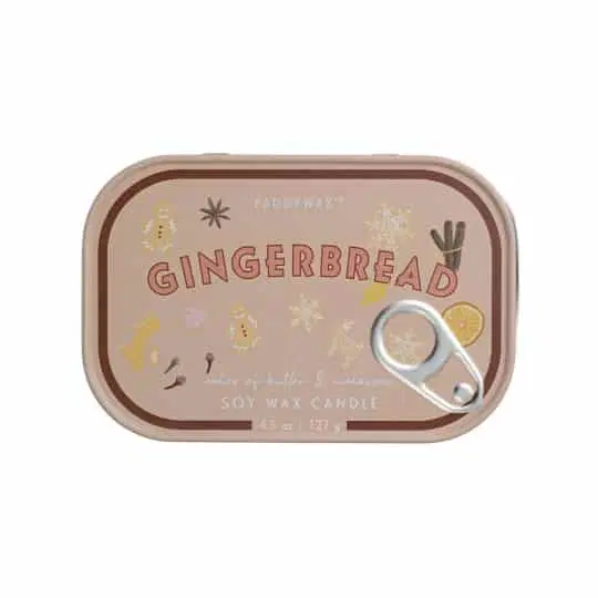 Gingerbread Φυτικό Κερί 127gr Σε Μεταλλικό Δοχείο-Κονσέρβα, Bistro