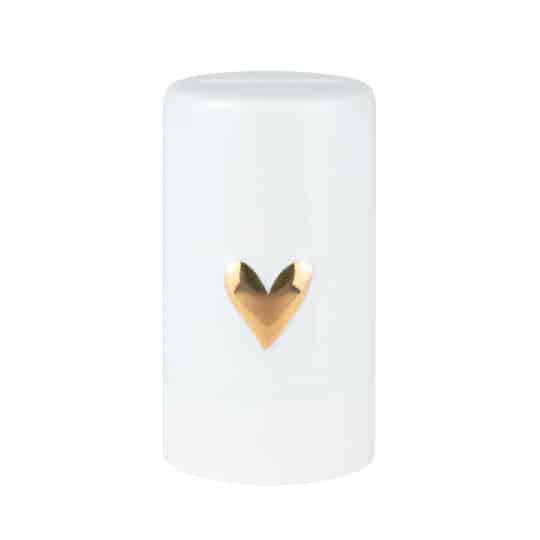 Raeder - Πορσελάνινος Κουμπαράς Heart Gold