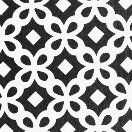 Artsy Mats - Αντιολισθητικό Πατάκι Μπάνιου Black Pattern White Stone 39x60cm