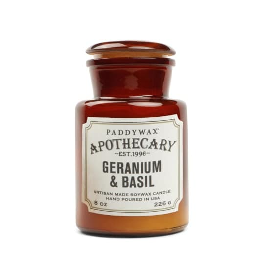 Κερί Apothecary Geranium & Basil 226gr
