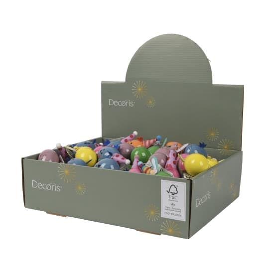 Σετ6 Κρεμαστά Διακοσμητικά Πασχαλινά Αβγά 6cm