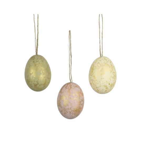 Σετ6 Πασχαλινά Αβγά Διακοσμητικά 6cm