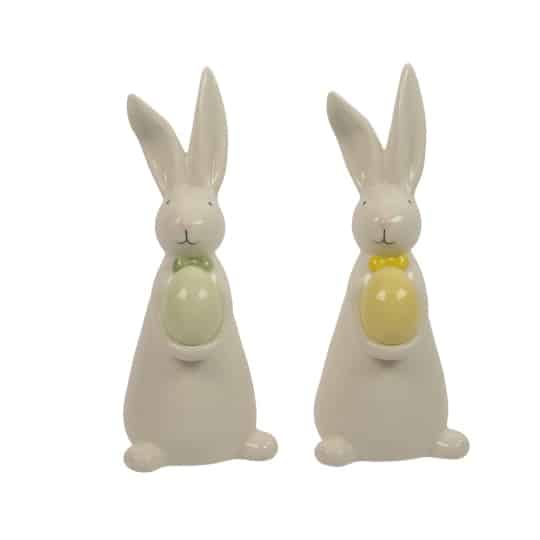 Σετ2 Πορσελάνινα Πασχαλινά Λαγουδάκια 23.50cm