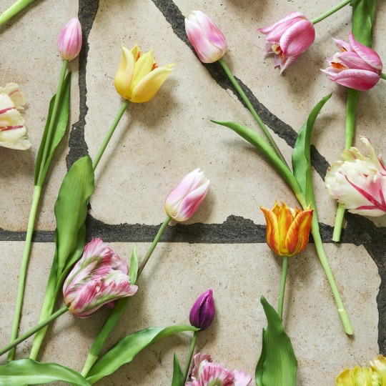 Πασχαλινό Λουλούδι Κλαδί Τουλίπα Κίτρινο 6x51cm