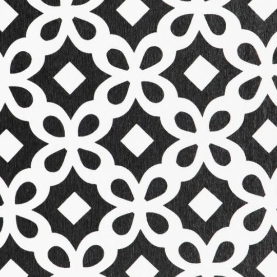 Artsy Mats - Αντιολισθητικό Πατάκι Μπάνιου Black Pattern White Stone 39x60cm