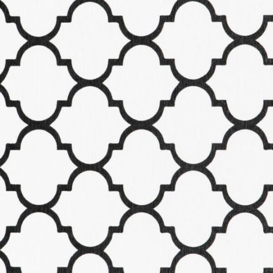 Artsy Mats - Αντιολισθητικό Πατάκι Μπάνιου BlackTrellis White Stone 39x60cm